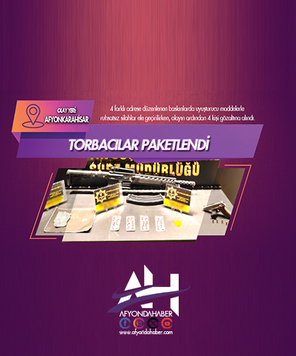 Polisten 4 farklı adrese uyuşturucu baskını